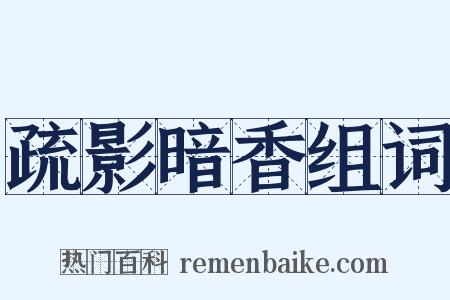 疏影暗香组词是什么意思的图片